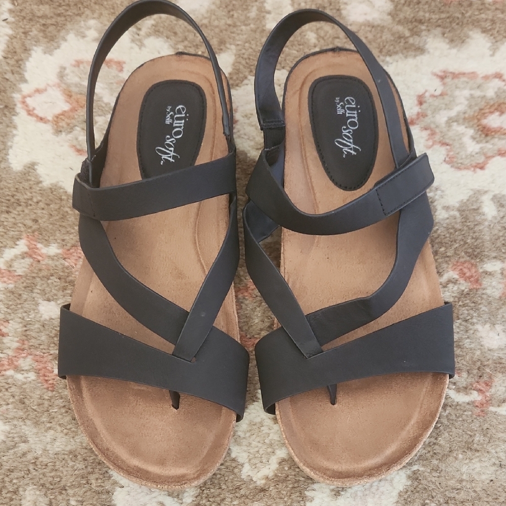 Black Women's Euro Soft Sandals